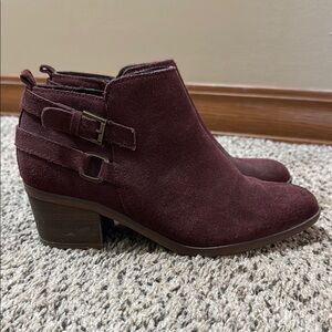 Women's Burgundy Ankle Boots